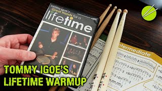 Developing good hand technique on drums - Tommy Igoe Lifetime Warmup with BIG sticks!