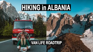 HIKING in ALBANIAN ALPS | Our 3 Best Hikes | Van Life Roadtrip through Albania - Eng subs