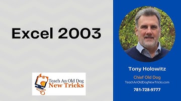 Excel 2003: 60 Minute Class Part 1