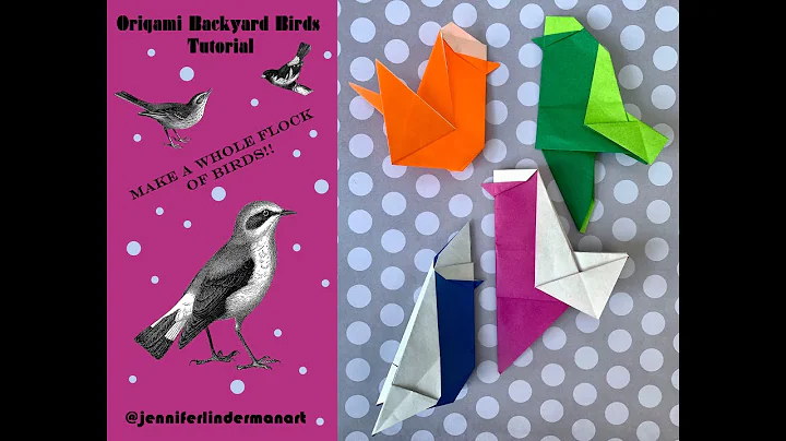Origami  Backyard BIRDS Tutorial, models designed ...