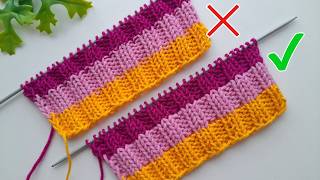 🧶 How to Change Colors in Rib Stitch Perfectly Every Time!