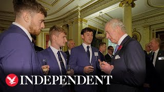 King Charles and Queen Consort Camilla meet Olympic stars at palace reception