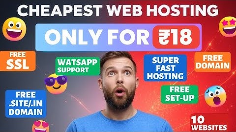 Buy Cheap Hosting with .site domain only for 18rs 😍 | Cheap Hosting 🤩 | Free Domain 💥 | WordPress