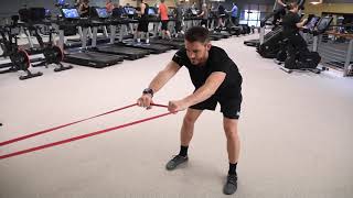 Connexus Column Workout Resistance Band Bent Over Row