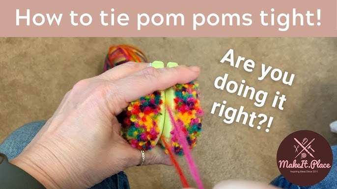 How to Make Pom Poms from Yarn 3 Ways * Moms and Crafters