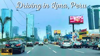 Driving in LIMA, PERU 🇵🇪 One of South America’s Largest Cities | Relaxing Music | 4K