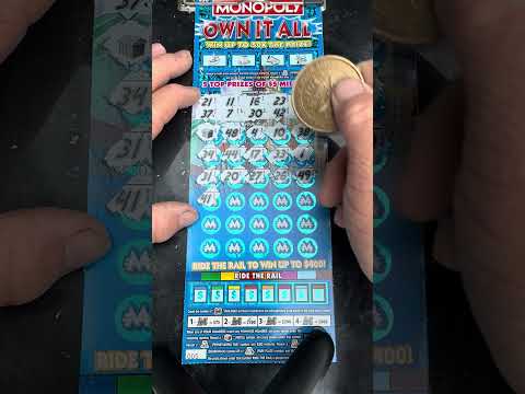 (CAN’T BELIEVE IT) Hit BIG On The MONOPOLY #lottery #scratchofftickets #win #winner #lucky #fun