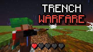 I made trench warfare in Minecraft