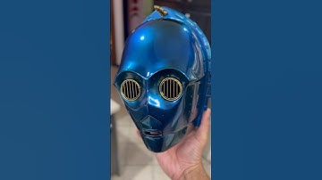 Finished the paint job on my Blue Protocol Droid. #3dprinting #c3po #cosplay #grogu