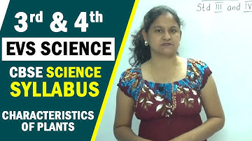 3rd & 4th EVS Science | CBSE Science Syllabus | Environmental Science |  Characteristics of Plants