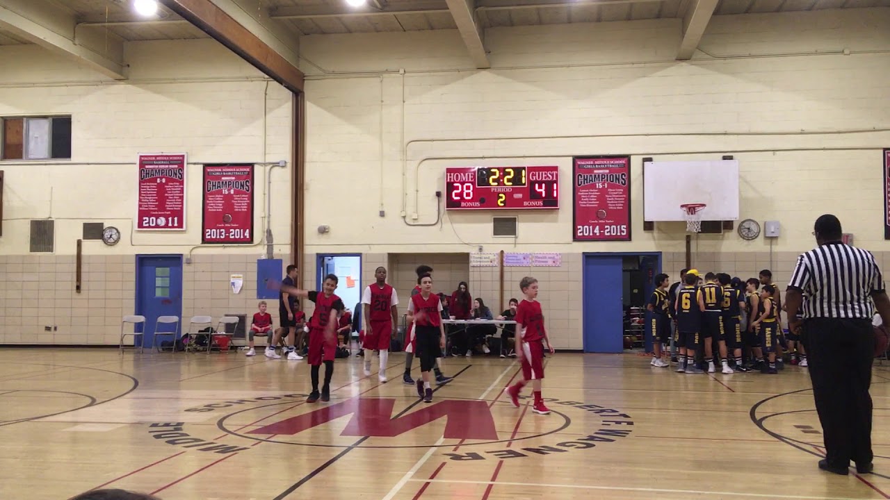 Baruch Middle School VS Wagner Middle School 4Q YouTube
