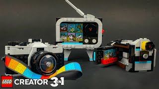 Rᴇᴛʀᴏ Cᴀᴍᴇʀᴀ - All 3 Complete Builds: 31147 LEGO CREATOR 3-in-1 | stop motion time-lapse