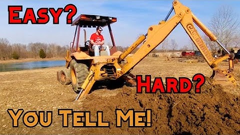 How to Operate a Backhoe