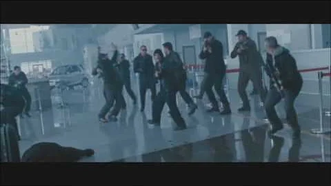 Expandables 2   Arnold, Bruce and Chuck Norris scenes