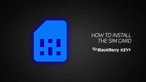 BlackBerry KEY2 - How To Install SIM & SD Card(s)