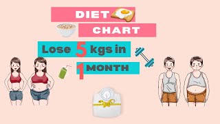 Lose 5kg in 1month |Diet Chart | Home Made Food |Exercise| Weight loss | Best Results | Get started