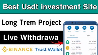 Fresh Usdt investment Site||Long Trem Project||Live Withdrawa||earnsaad