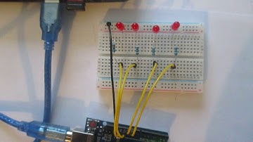 Faire clignoter 4 LED avec Arduino avec Arduino