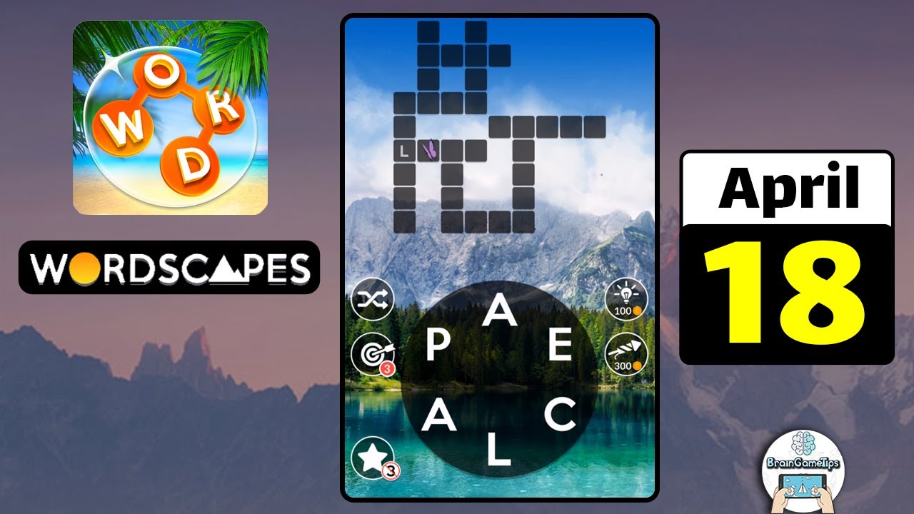 Wordscapes Daily Puzzle April 18 2022 Answer YouTube
