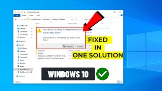 (fixed) you don't currently have permission to access this folder in windows 10 |one solution | 2023