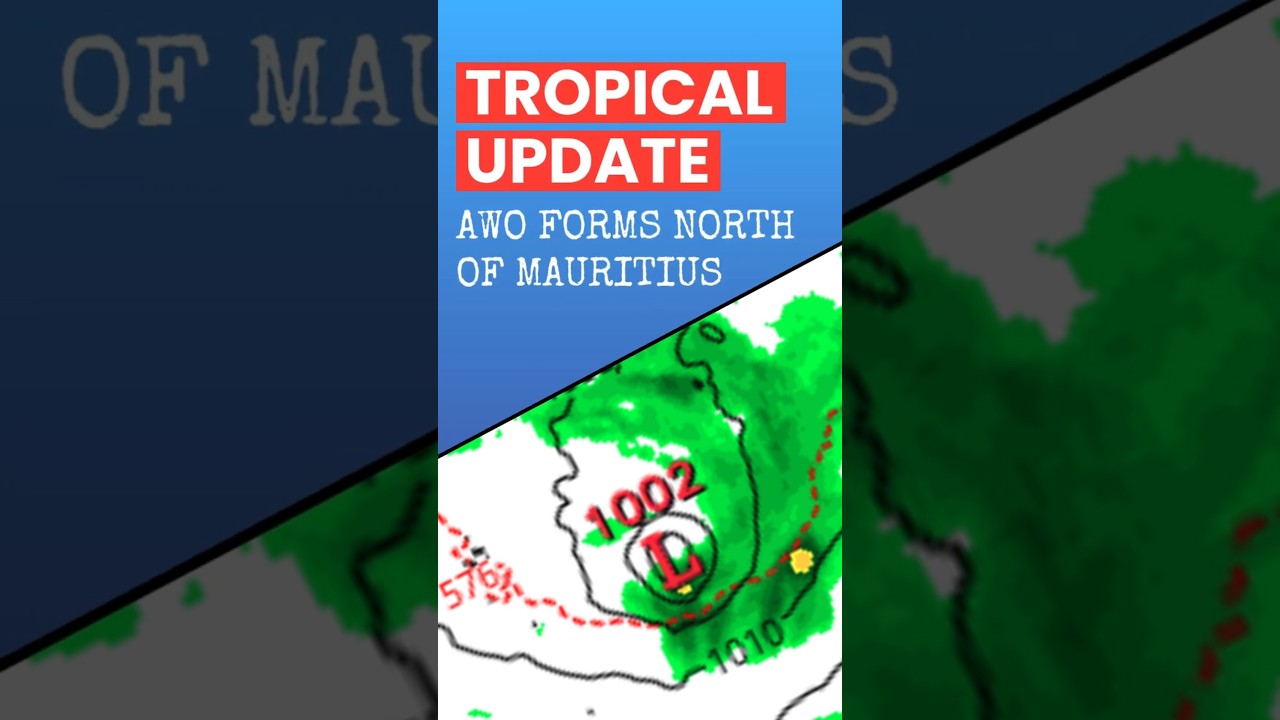 Tropical Storm AWO forms North of Mauritius... #weather #mauritius #cyclone