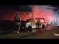 FIRE: Van Fire, Fully Involved | 44th St at MLK | South Sacramento