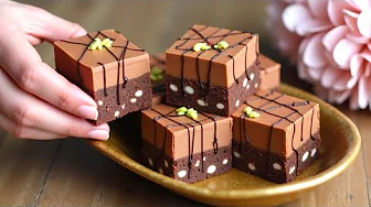 The fastest homemade chocolate dessert without baking! No flour or gelatin!