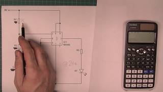 Tutorial: 555 astable timer resistor and capacitor calculations | EDUQAS GCSE Electronics screenshot 2
