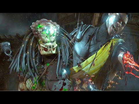 Mortal Kombat X - PREDATOR GAMEPLAY FATALITY vs TAKEDA!