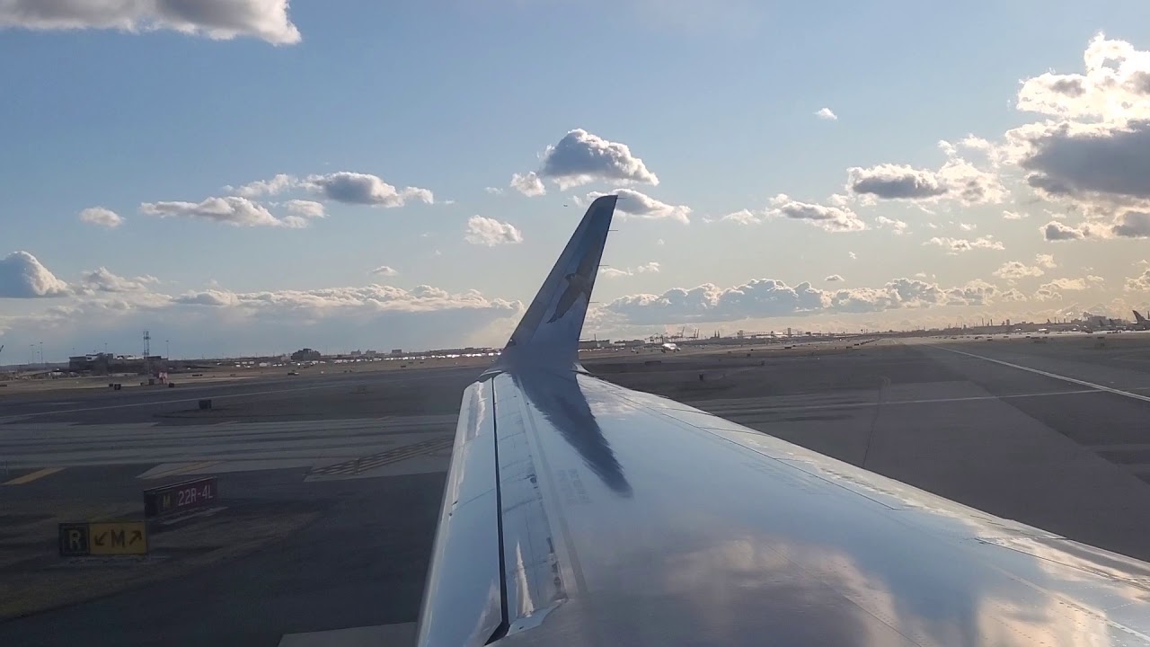 Frontier Flight 123 takes off from EWR Newark NJ - YouTube