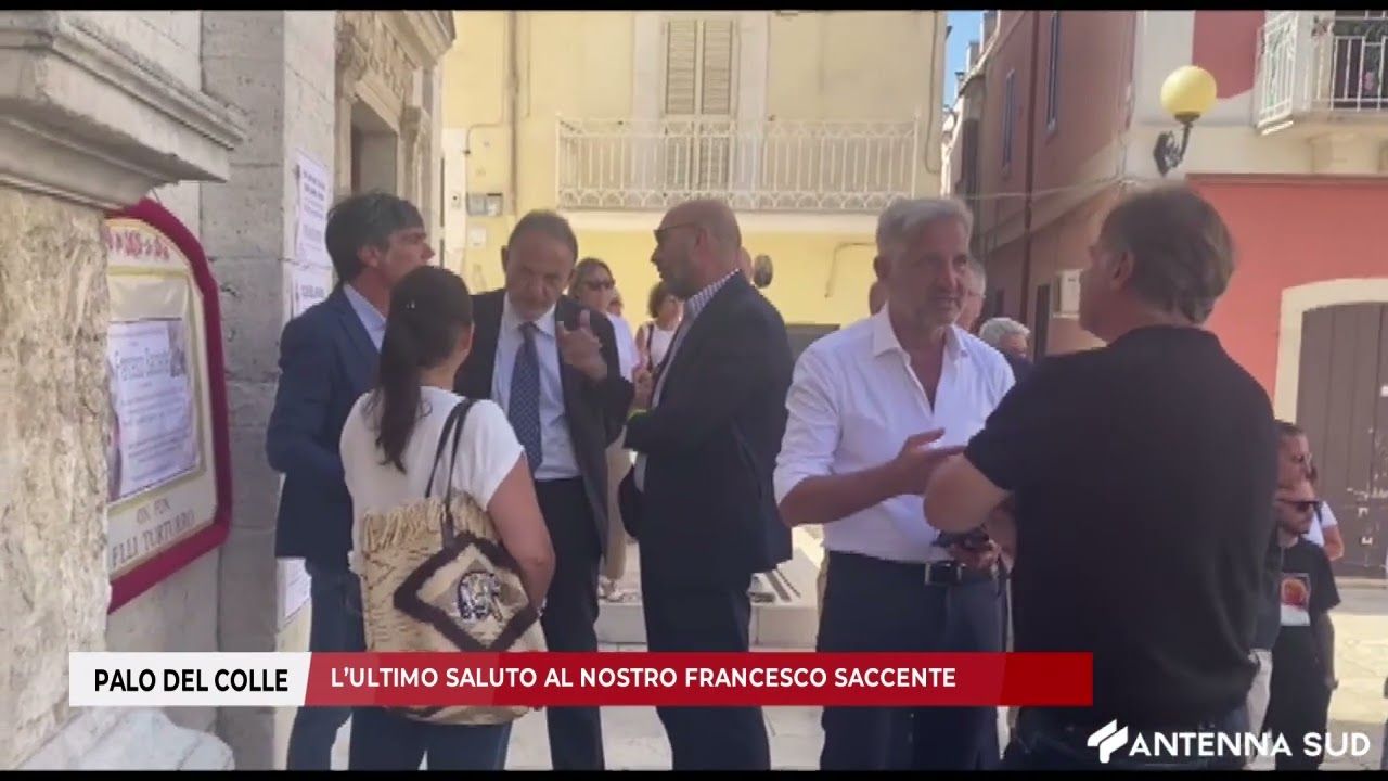 19 AGOSTO 2025 - PALO DEL COLLE: L'ULTIMO SALUTO AL NOSTRO FRANCESCO SACCENTE