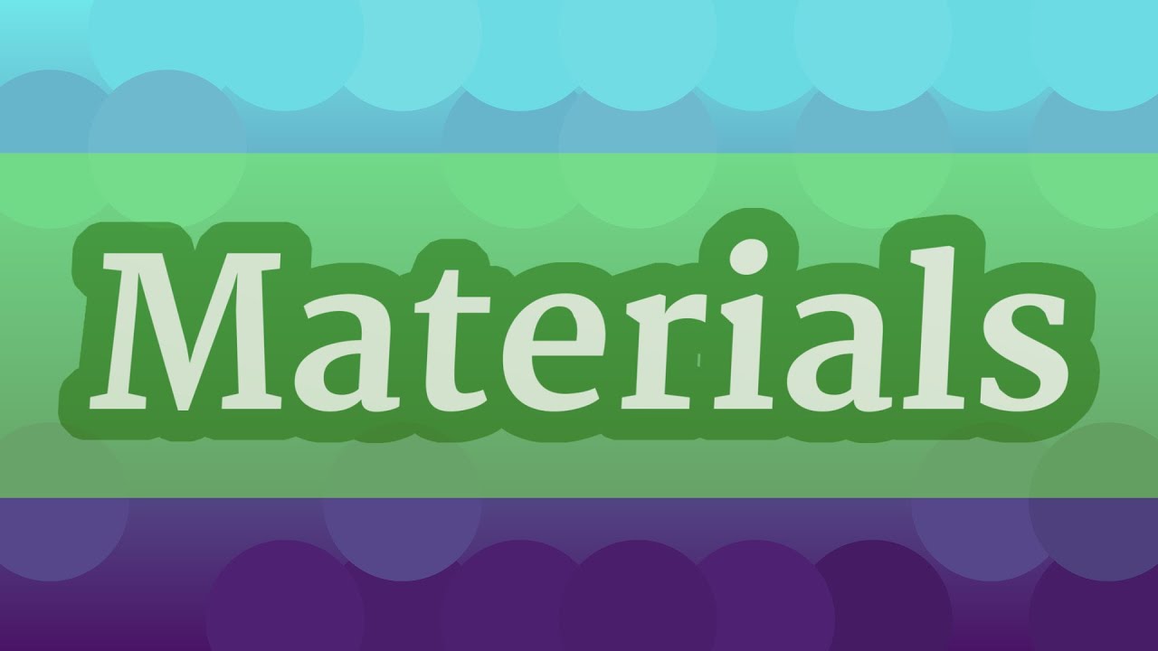 MATERIALS pronunciation • How to pronounce MATERIALS