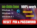 How to bypass a forgotten PIN, Microsoft account password in cmd with a local account [2023]
