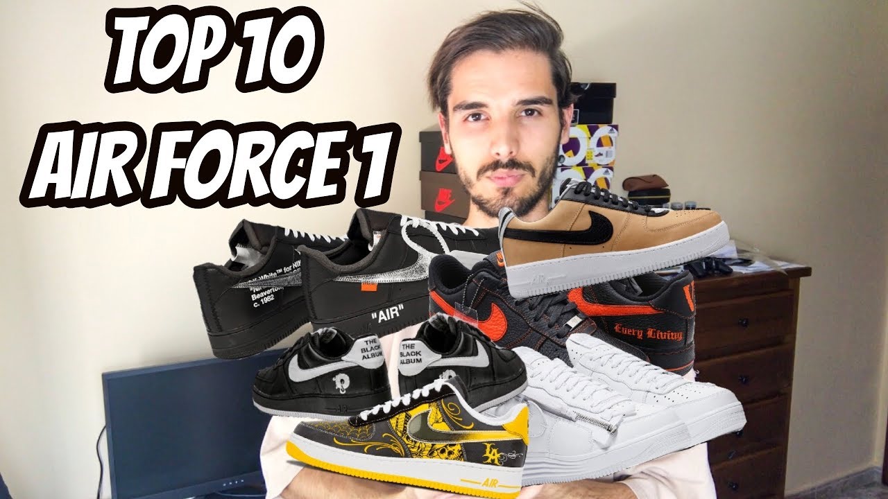 LAS 10 MEJORES AIR FORCE 1 DE LA HISTORIA (PERSONAL) DAY BEFORE THE HYPE -  YouTube