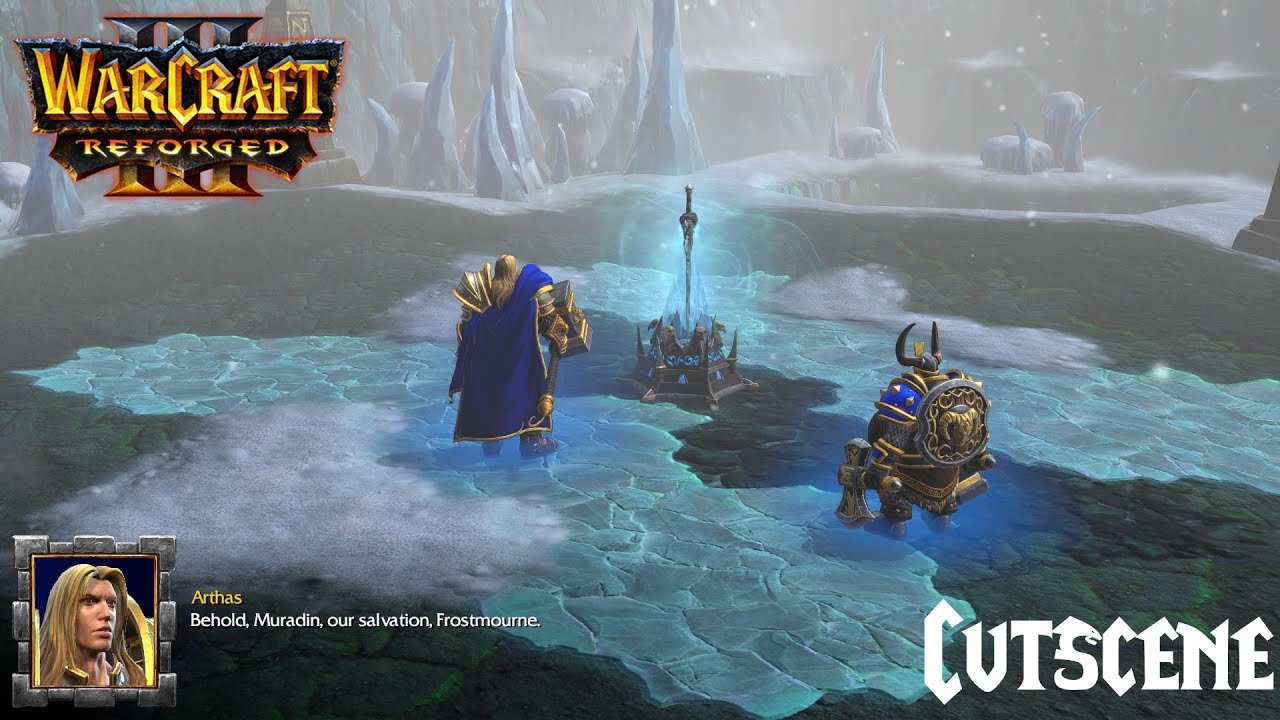 Arthas takes Frostmourne - Cutscene | Warcraft 3: Reforged ...