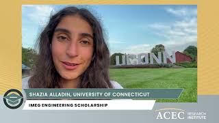 Shazia Alladin - 2026 IMEG Engineering Scholar