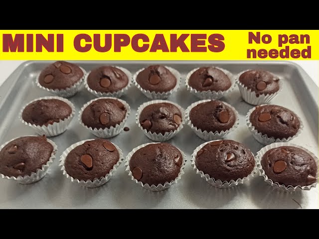 Mini cupcakes without cupcake pan, mini muffins without muffin pan