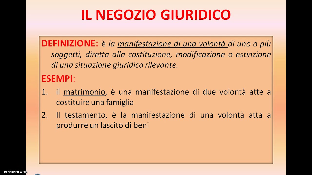 Differenza Tra Contratto E Negozio Giuridico