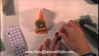 How To Make Gratitude Pouch with Owl Punch as Turkey with Hand Stamped Style