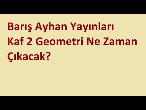 Kaf Geometri-2 Ne Zaman Çıkacak? (Barış Ayhan Yayınları)