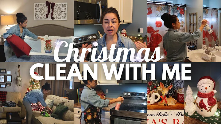 CHRISTMAS HOME RESET🎀| Realistic Cleaning + Holiday Decorations | Cozy Christmas Clean With Me