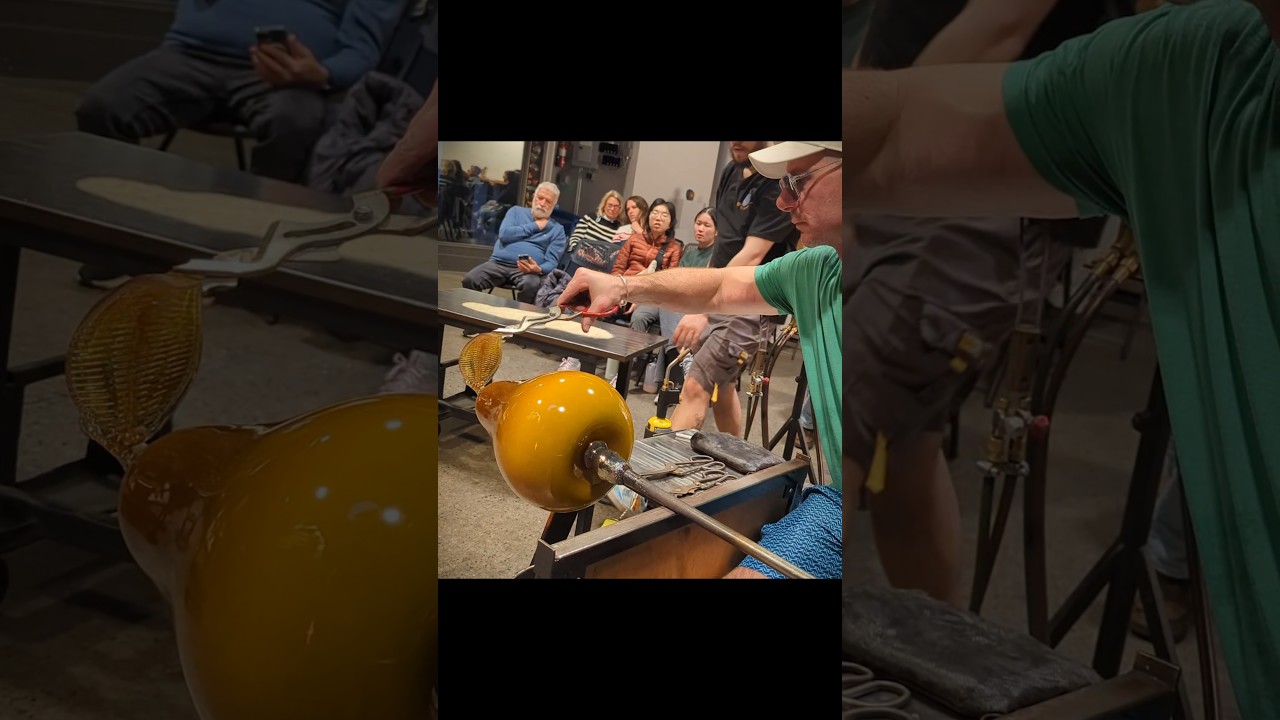 ✨🍐relax and watch this satisfying glass lowing demonstration featuring Jesse Kelly🍐✨