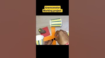 Anemometer Working project for science exhibition #viralshort #schoolproject #shorts