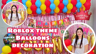 Roblox Theme Garland  Balloons, Custom balloons, Balloon garland