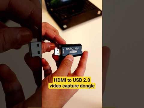 Cheap HDMI to USB 2.0 Video Capture Dongle for OBS #shorts
