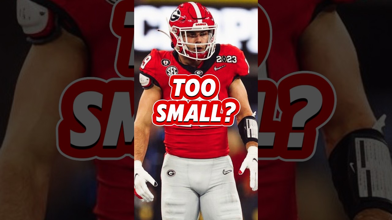Size shock between Brock and Gronk. The perfect tight end comp for Brock Bowers will surprise you.