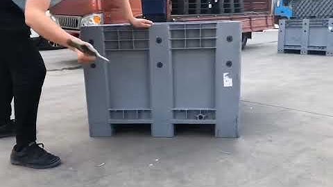 Anti-impact test for #plastic pallet boxes