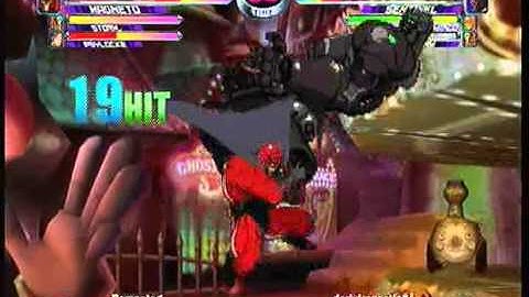 MvC2: Magneto Infinite Combo after Shockwave
