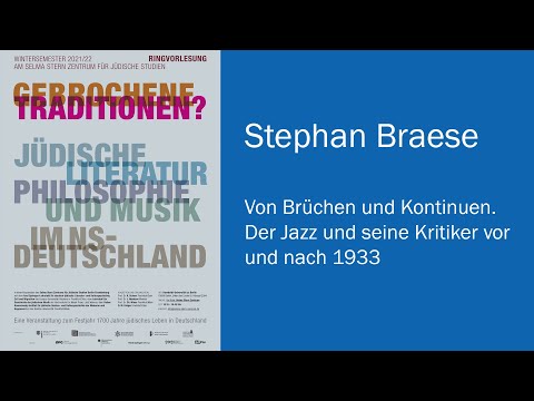 RV: Von Brüchen und Kontinuen. Der Jazz und seine Kritiker vor und nach 1933 (Braese)