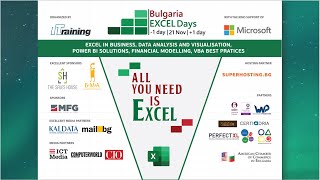 Bulgaria Excel Days 2019 - All You Need is...Excel